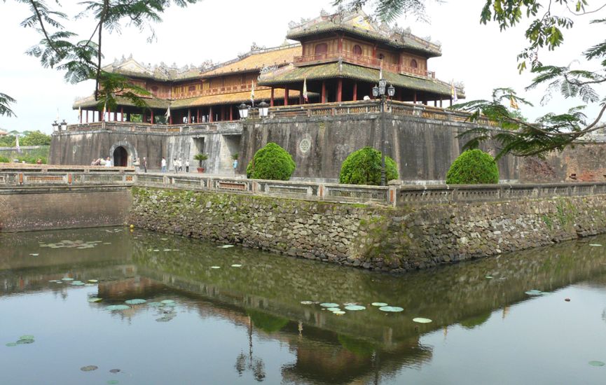 Ngo Mon - the Main Gate and moat of the Citadel in Hue