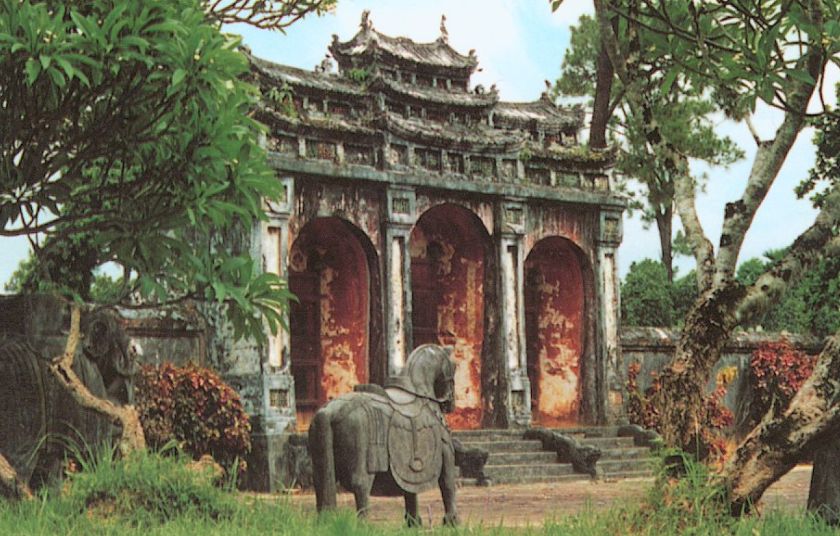 Main Gate ( Dai Hong Mon ) at Minh Mang Tomb in Hue