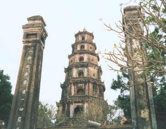 Thien Mu Pagoda on the Perfume River ( Song Huong ) at Hue