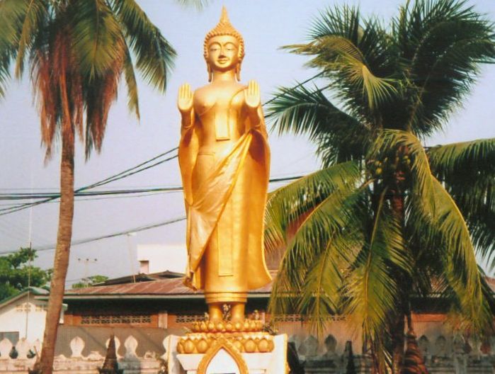 Buddha Statue in Vientiane Wat