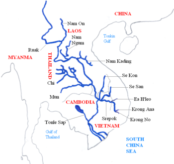 Tributaries of the Mekong River