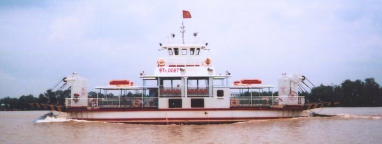 Ferry on the Mekong Delta
