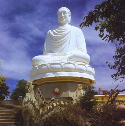 Buddha Statue at Long Son Pagoda in Nha Trang 