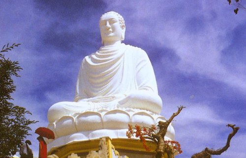 Buddha Statue at Long Son Pagoda in Nha Trang 