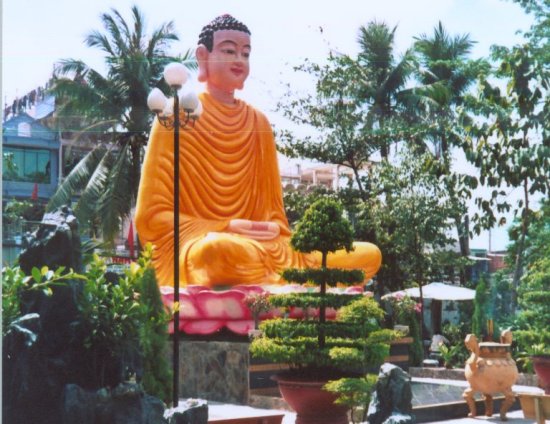 Buddha Statue at Giac Lam Pagoda in Saigon ( Ho Chi Minh City )