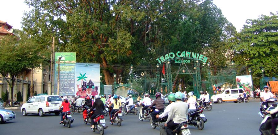 Entrance to the Botanical Gardens in Saigon ( Ho Chi Minh City )