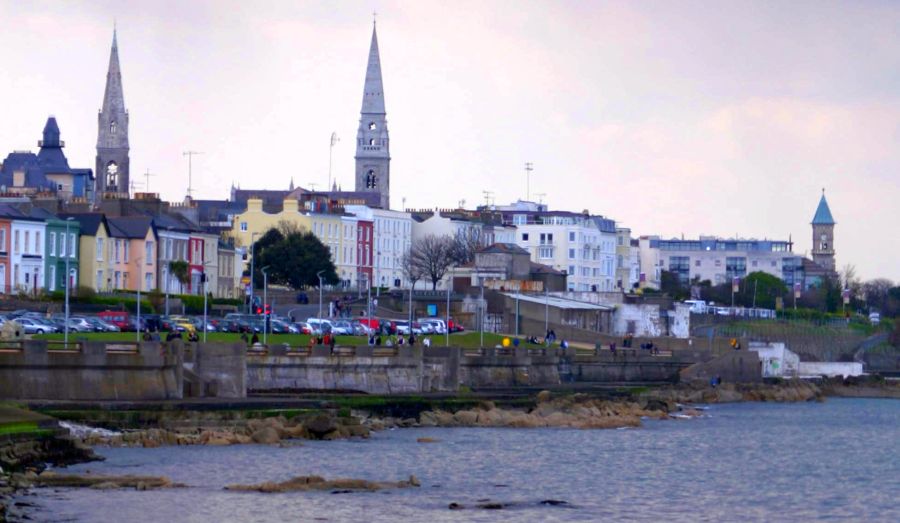 Waterfront at Dun Laoghaire on the East Coast of Ireland