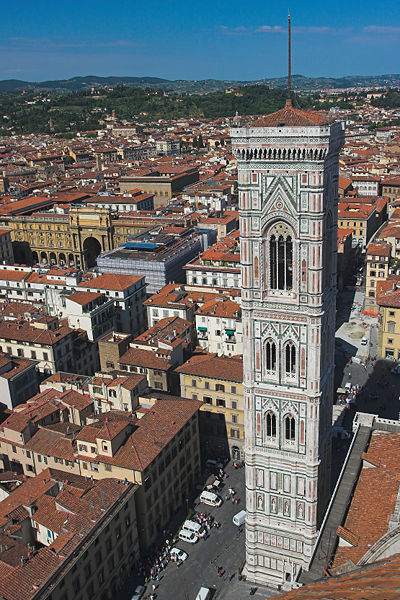 Campanile Giotto in Old City of Florence