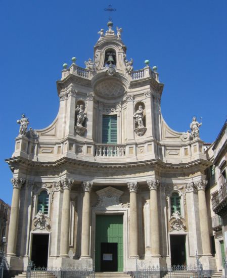 Catania Santa Maria on Sicily in Italy