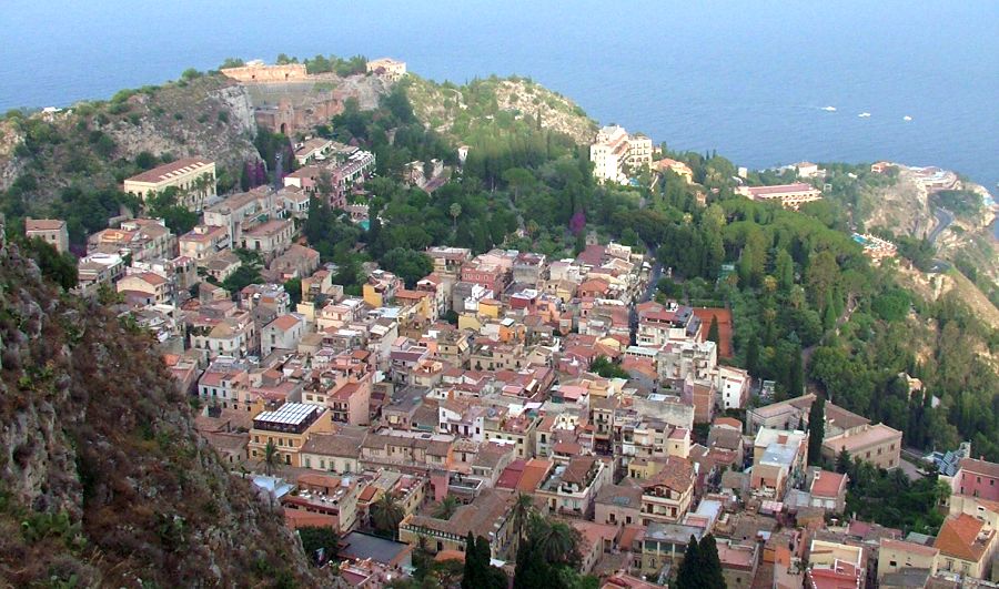 Taormina on Sicily in Italy
