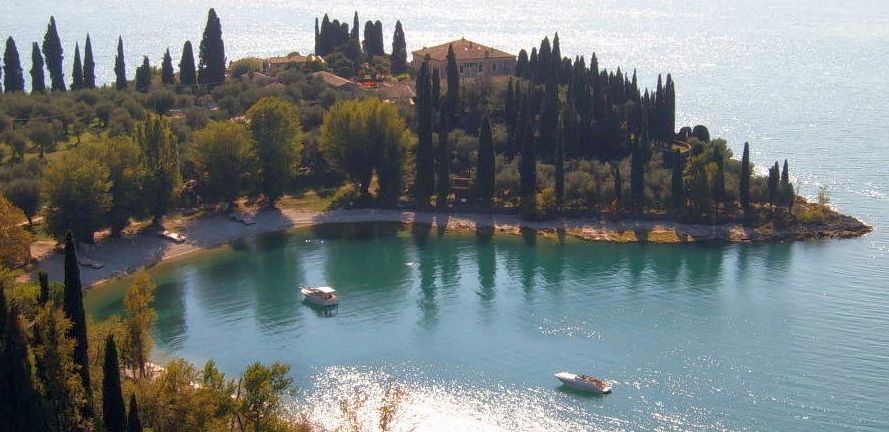 Punta San Vigilio on Lake Garda in Italy