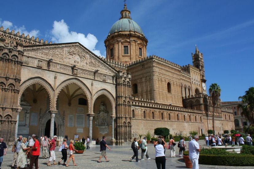 Cathedral at Palermo on Sicily in Italy