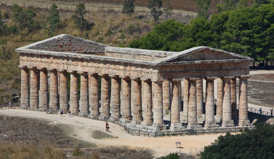 Greek Doric Temple at Segesta on Sicily