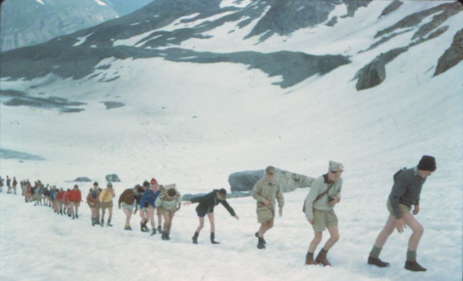 24th Glasgow ( Bearsden ) Scout Group crossing the Lotschen Pass