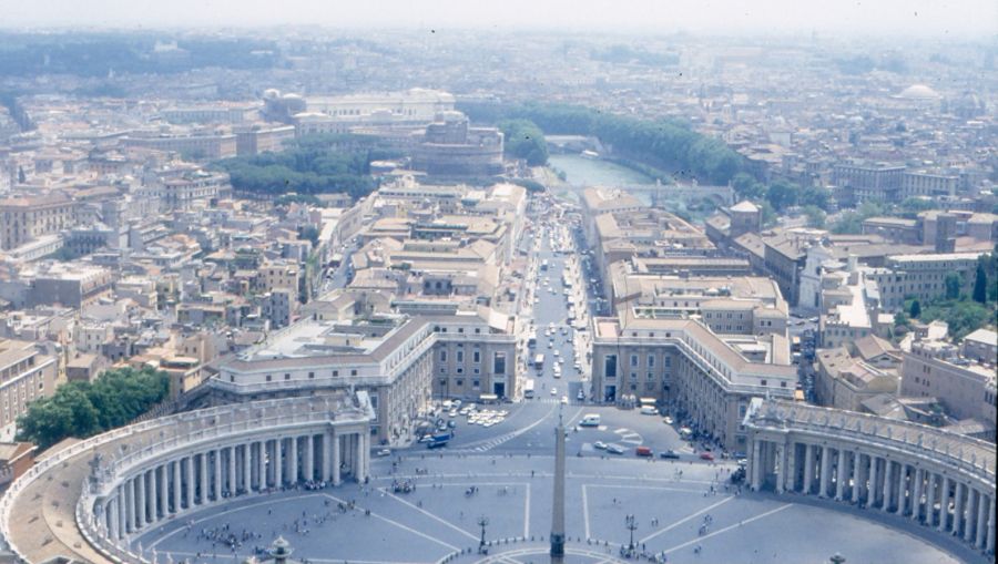 View over Rome from Saint Peter's in Vatican City
