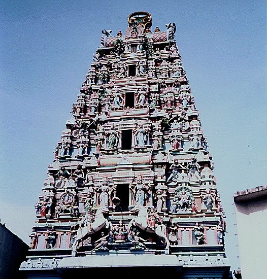 Ornate Stupa on Hindu Temple in Ipoh