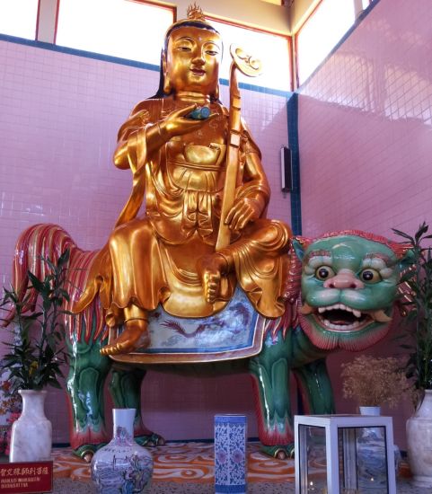 Buddha Statue in Sam Poh Chinese Temple at Brinchang in the Cameron Highlands