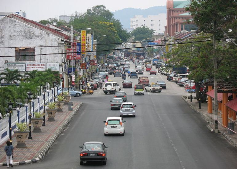 City centre of Kuantan on the East Coast of Peninsular Malaysia