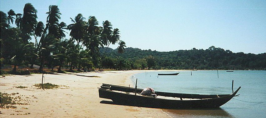 Boat on Beach at Kuah on Pulau Langkawi