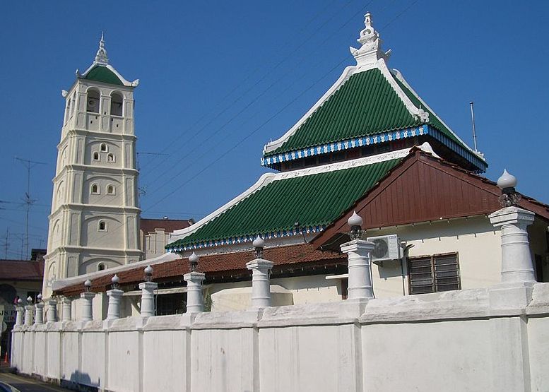Kampung Kling Mosque in Malacca in West Malaysia