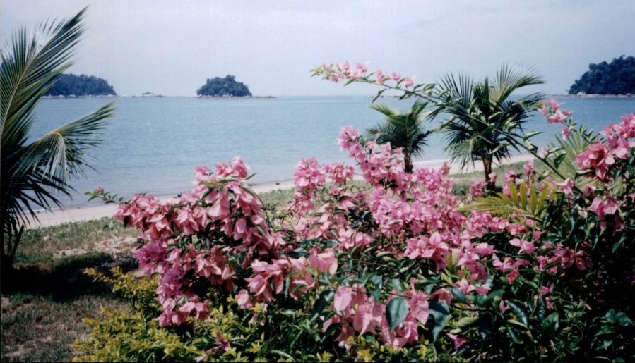 Seafront at Pasir Bogak on Pulau Pangkor in West Malaysia