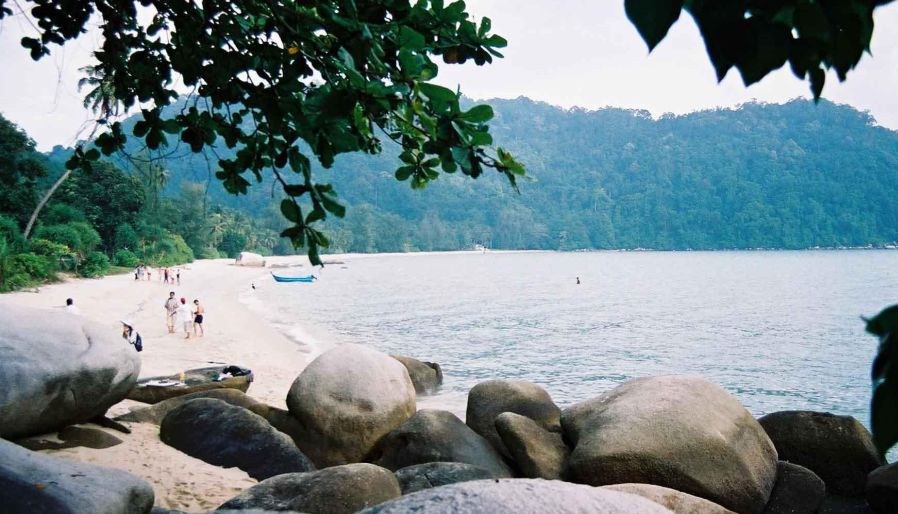 Mermaid Beach ( Monkey Bay / Teluk Bahang ) on NW corner of Pulau Penang in Peninsular ( West ) Malaysia