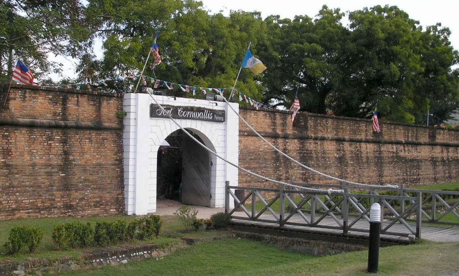 Fort Cornwallis in Georgetown on Penang