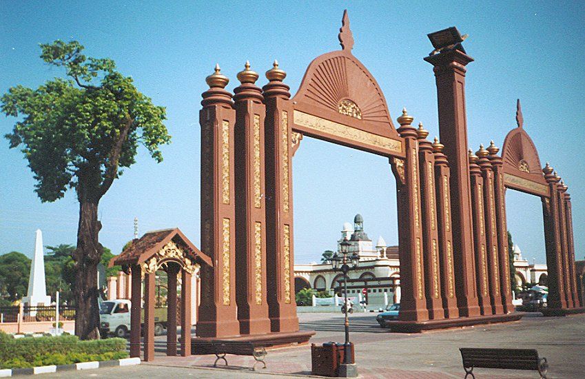 Sultan Ismail Petra Ornamental Gates in Kota Bharu on the East Coast of Peninsular Malaysia