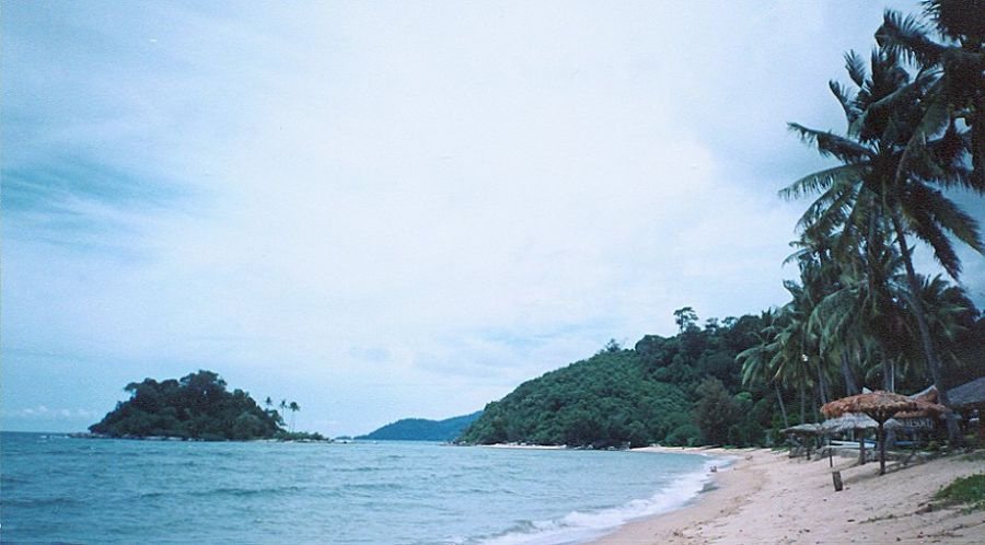 Beach at Kampung Paya on Pulau Tioman