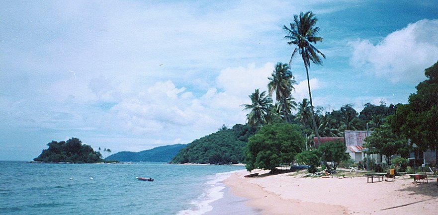 Beach at Kampung Paya on Pulau Tioman