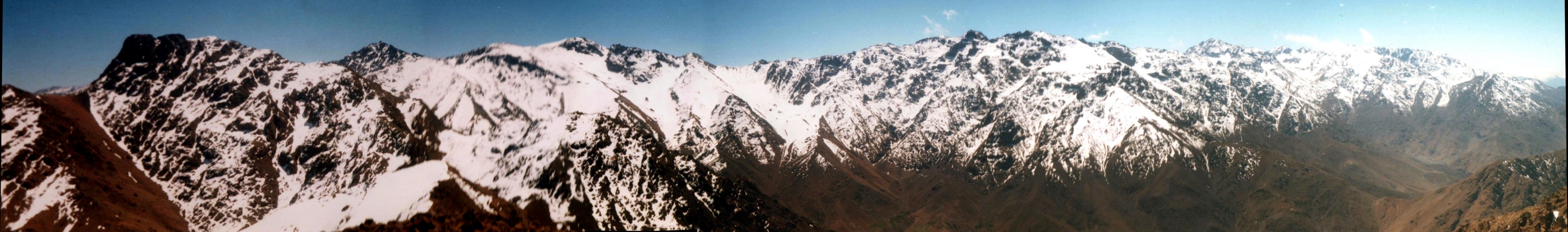 Djebel Angour from Djebel Okaimeden in the High Atlas