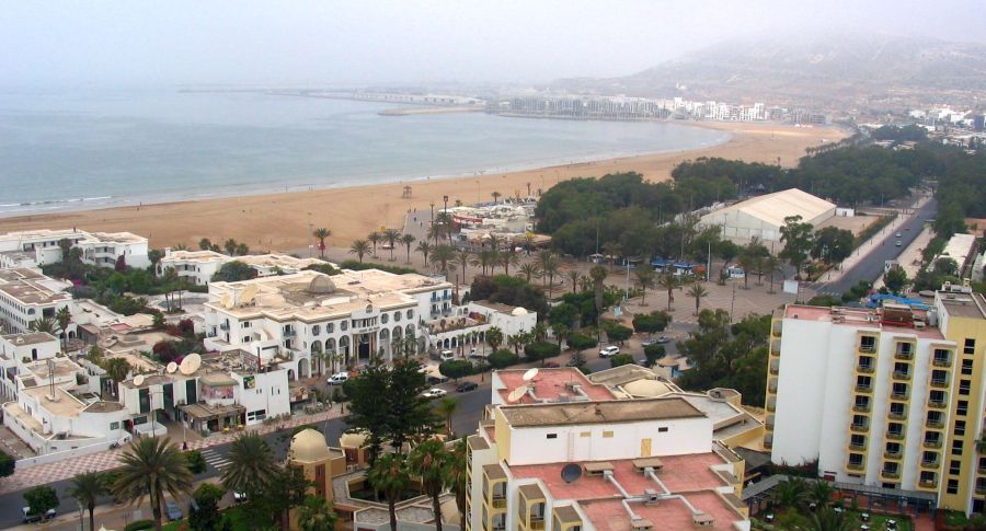Agadir on the Atlantic coast of Morocco