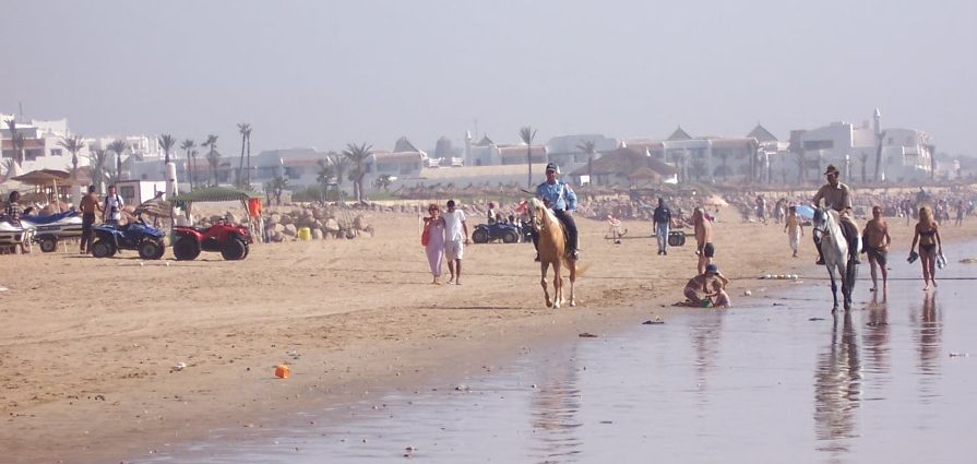 Beach at Agadir on the Atlantic coast of Morocco