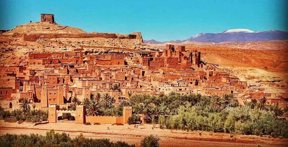 Ait Ben Haddou Kasbah at Quarzazate in the sub-sahara of Morocco - movie location for "Lawrence of Arabia"