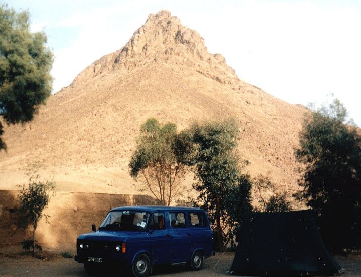  Campsite at Zagoza in the Sub-Sahara region of Morocco 