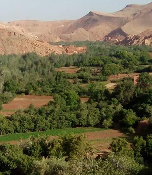 Draa River Valley on route to Zagora in sub-sahara Morocco