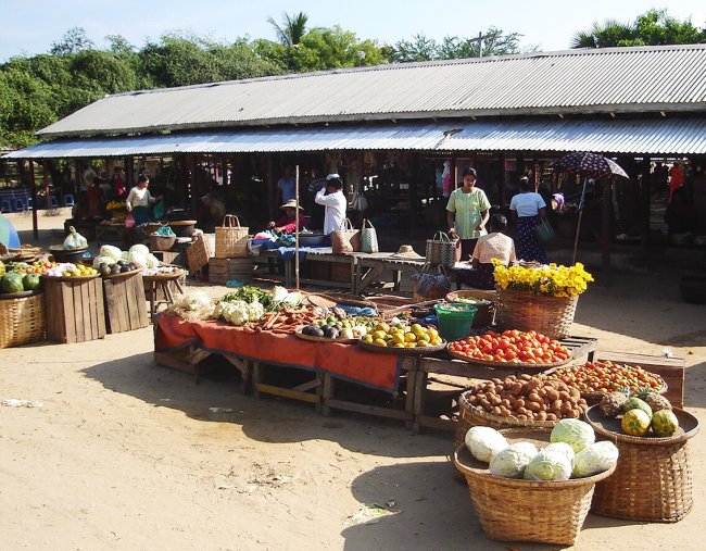 Local Market in Bagan