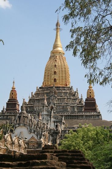 Ananda Pahto in Old Bagan in central Myanmar / Burma