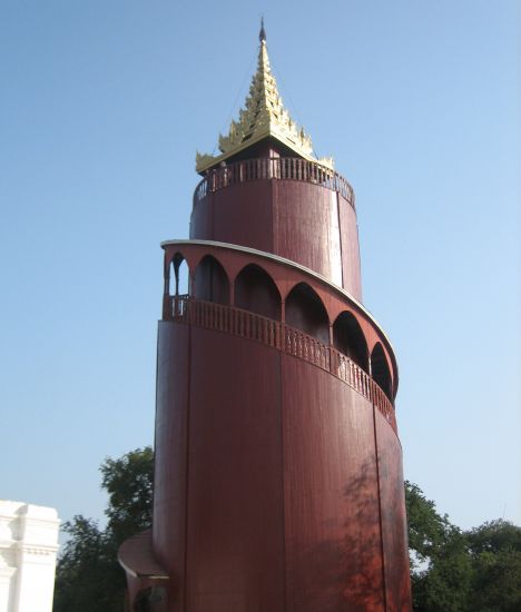 Watch Tower in Royal Palace Complex in Mandalay in northern Myanmar / Burma