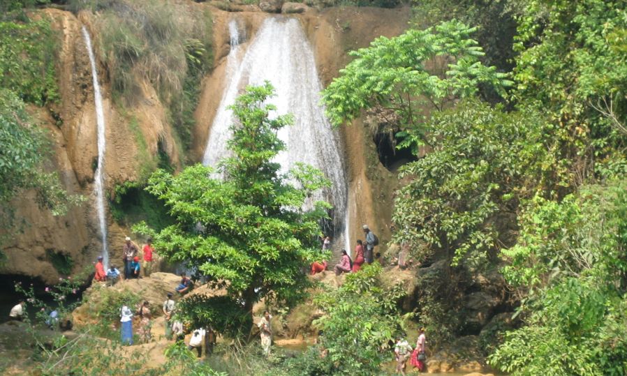 Pwe Kauk Falls near Pyin U Lwin in northern Myanmar / Burma