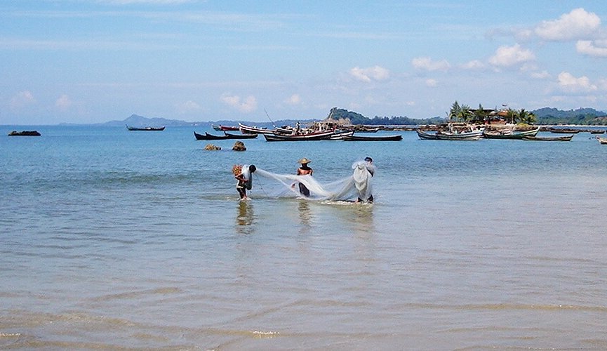 Fishermen on Ngapali Beach