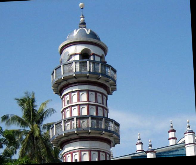 Bengali Sunni Jameh Mosque in Yangon ( Rangoon ) in Myanmar ( Burma )
