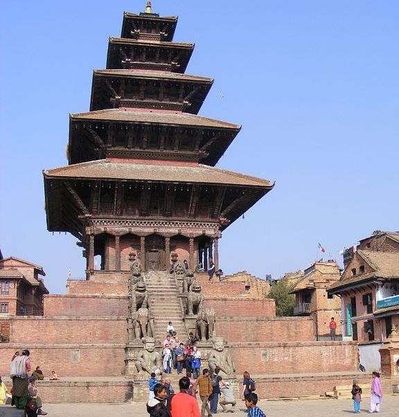 Pagoda style Nyatapola Temple in Bhaktapur