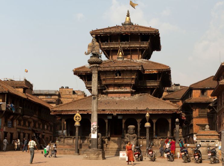 Dattatreya Temple in Bhaktapur in Kathmandu Valley of Nepal