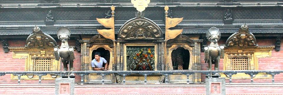 Ornate window in Bhaktapur