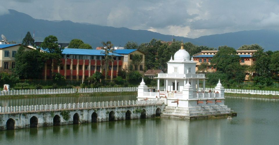 Temple in Rani Pokhari in Kathmandu