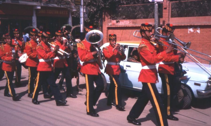 Nepalese Brass Band in Thamel