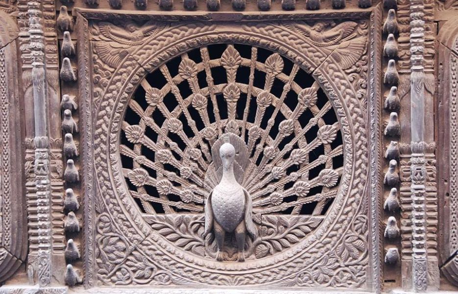 "Peacock" window in Bhaktapur