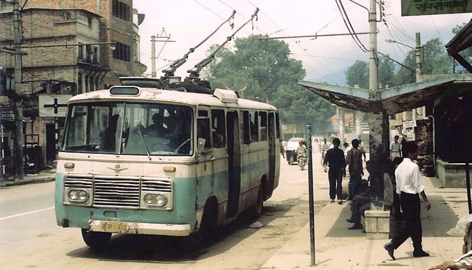 Trolleybus in Kathmandu City