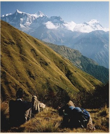 Annapurna IV, Annapurna II and Lamjung Himal